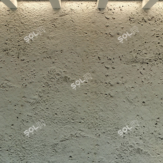 Light-Colored Decorative Plaster Kit 3D model image 2