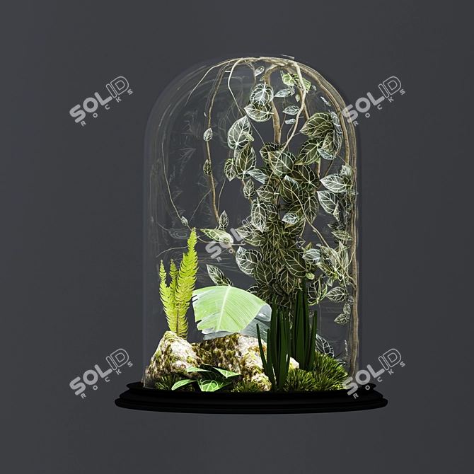 TurboSmooth Florarium: Stunning Greenery Display 3D model image 1