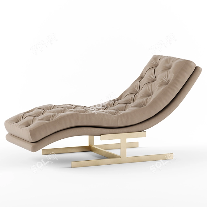 Modern Royce Chaise Lounge 3D model image 3