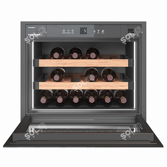  Liebherr HWgb 1803 Wine Cooler - Sleek and Stylish 24 Inch 3D model image 1