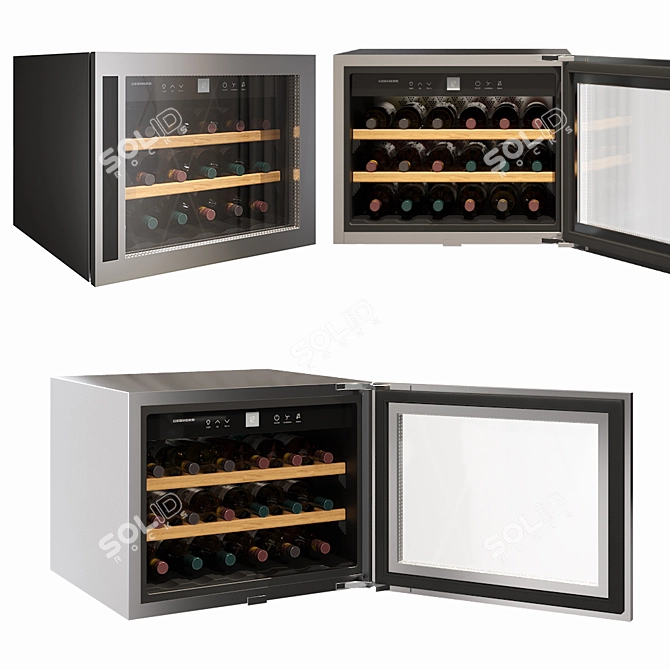 Premium Liebherr Wine Fridge: Stylish HWS 1800 3D model image 1