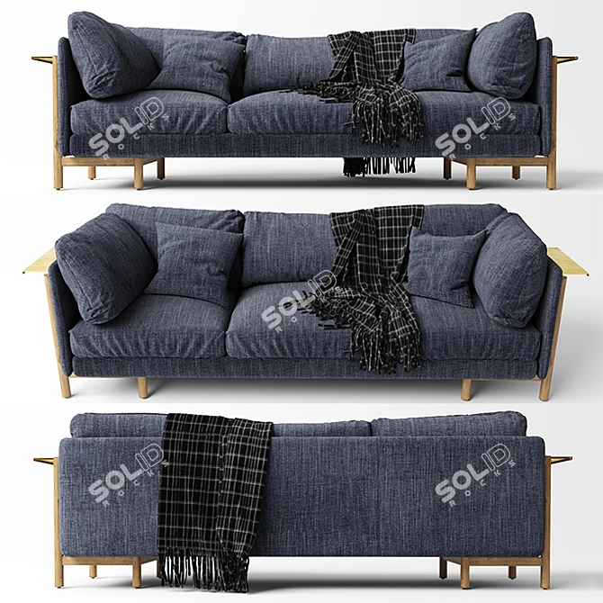 Neri & Hu Frame Sofa: Stylish Comfort 3D model image 1