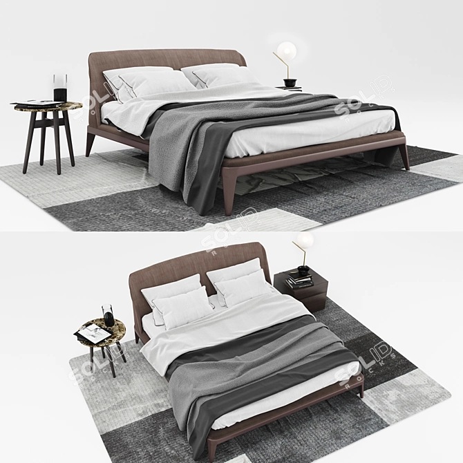 Poliform Kelly Set: Sleek Furniture & Decor 3D model image 1