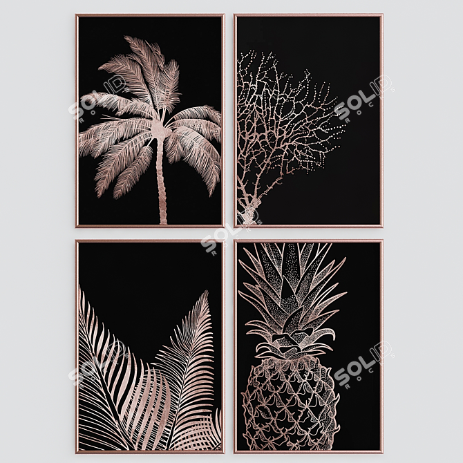 Tropical Paradise Wall Art 3D model image 2