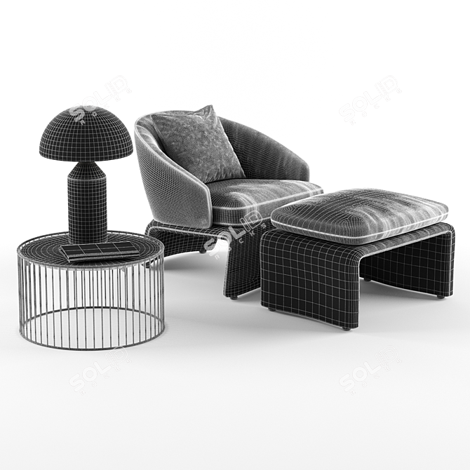 Elegant Minotti Sofa: Modern Design 3D model image 2