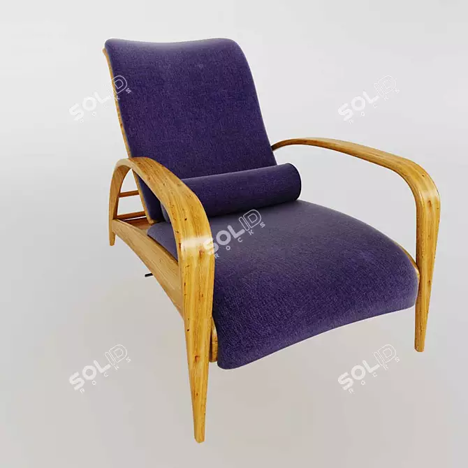 ComfortBlend Recliner: 2K Textures & Live Modifiers 3D model image 2