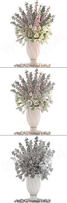 Spring Blossom Bouquet 3D model image 3