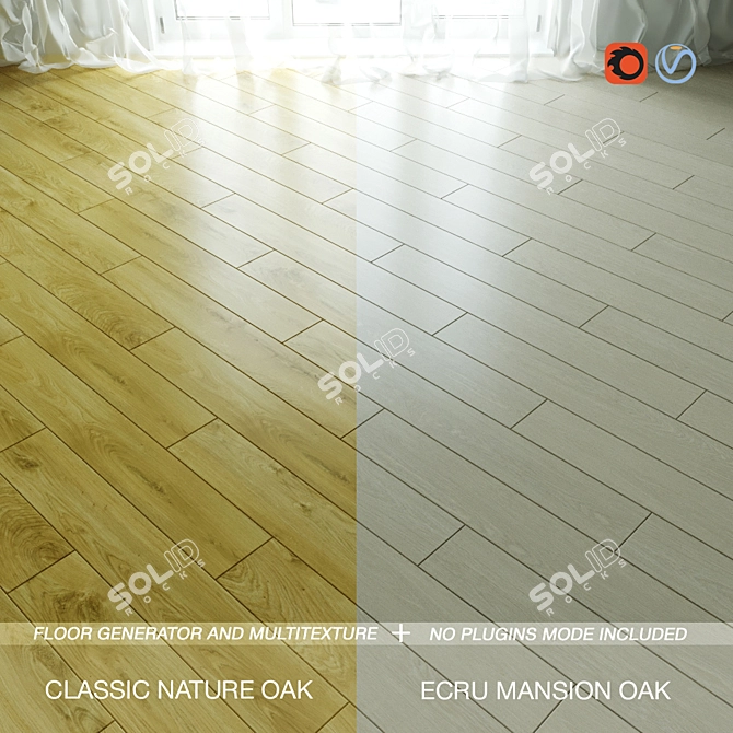 Pergo Flooring Collection: Stunning Laminate Designs 3D model image 1