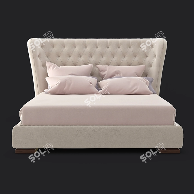 MESTRE Bed by FRATELLI BARRI 3D model image 1