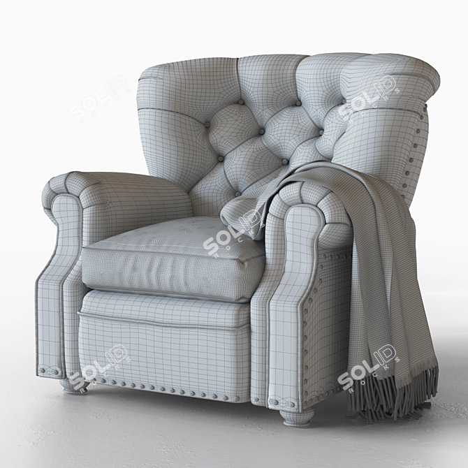 Pottery Barn Lansing Recliner 3D model image 2