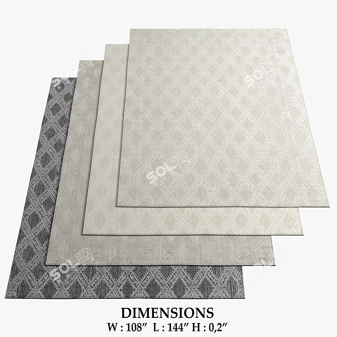 Restoration Hardware 121 Rugs 3D model image 1