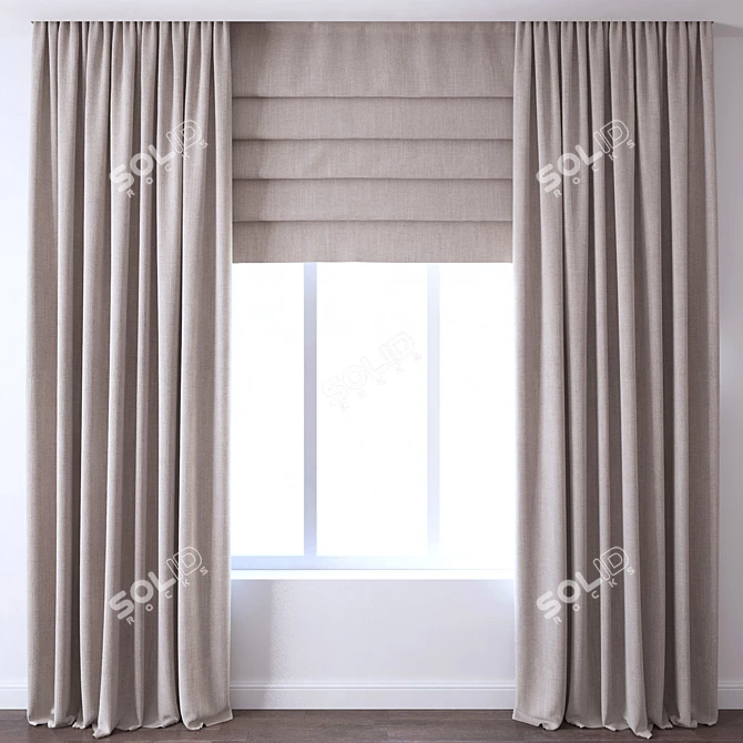 Elegant Drapes for Any Room 3D model image 1