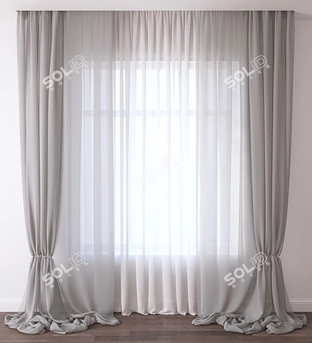 Elegant Drapes for Any Room 3D model image 1