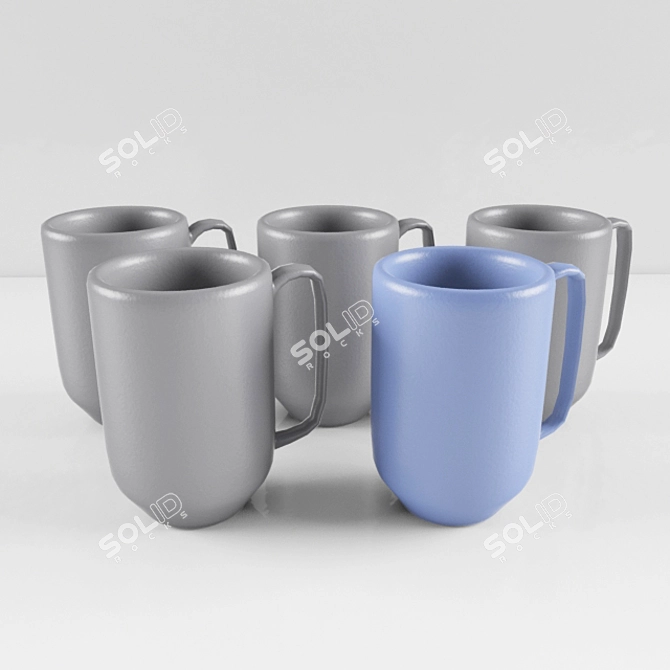 Sleek Spill-Proof Beverage Container 3D model image 1