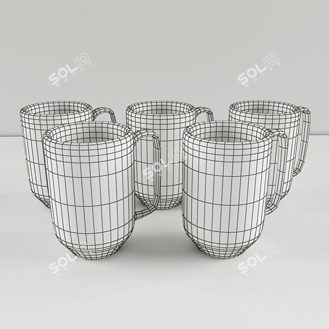 Sleek Spill-Proof Beverage Container 3D model image 2