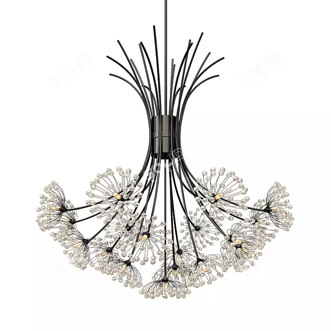 Nordic Dandelion Chandeliers 3D model image 1