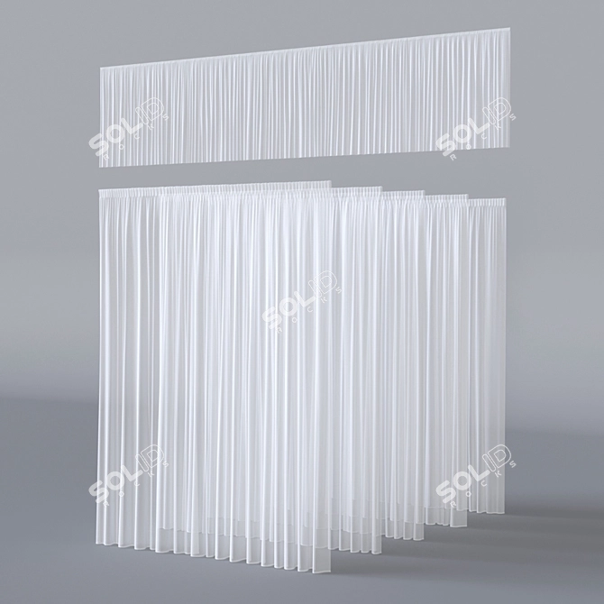 Versatile Tulle Set for Unique Decor 3D model image 1