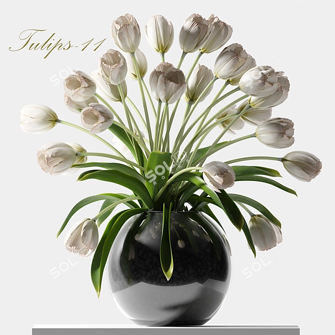 Blooming Beauty: TULIP 11 3D model image 1