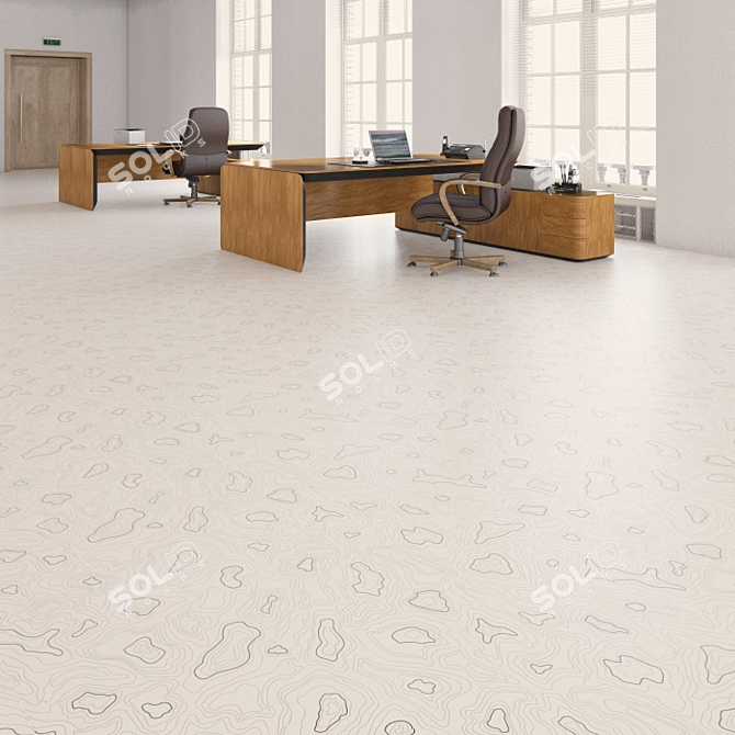 Seamless Vinyl Flooring - Forbo Production 3D model image 2