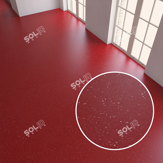 Seamless Forbo Vinyl Tiles 3D model image 1