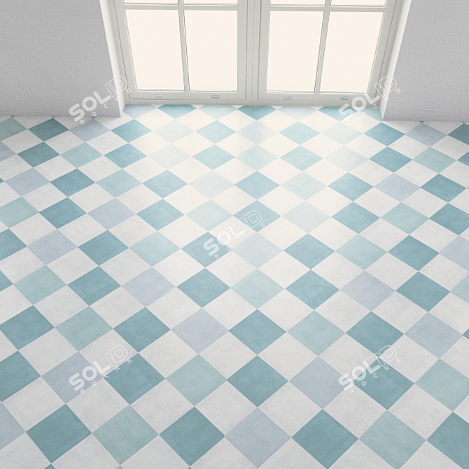 Versatile Vinyl Tiles for Seamless Flooring 3D model image 2