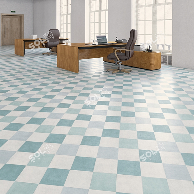 Versatile Vinyl Tiles for Seamless Flooring 3D model image 3