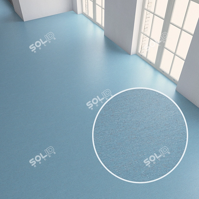 Seamless Vinyl Floor Tiles 3D model image 1