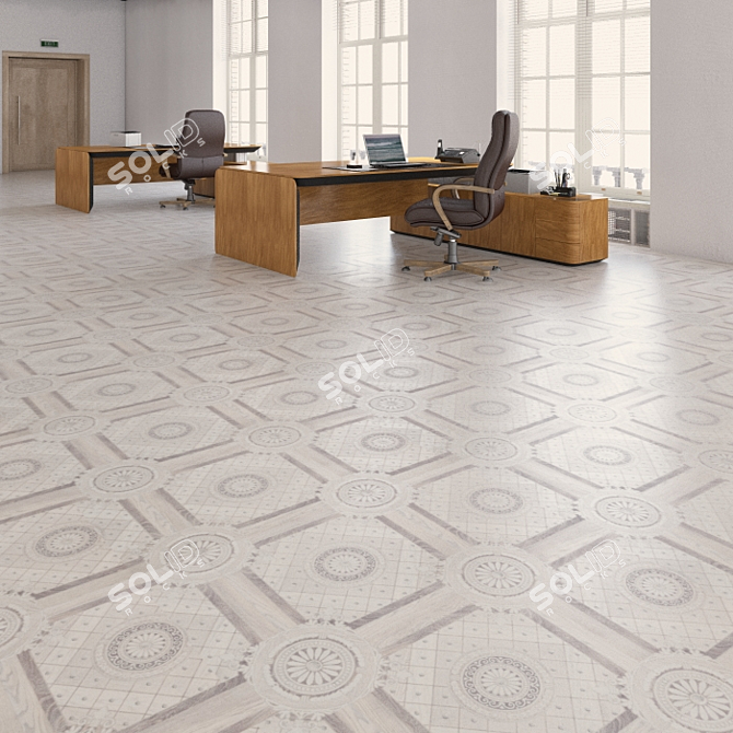 Seamless Vinyl Flooring by Tarkett 3D model image 3