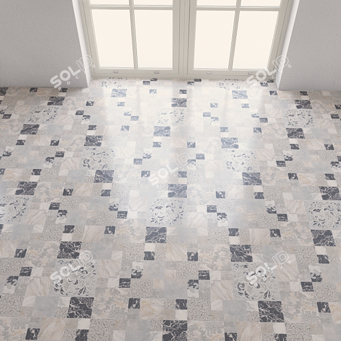 Seamless Tarkett Vinyl Flooring 3D model image 2