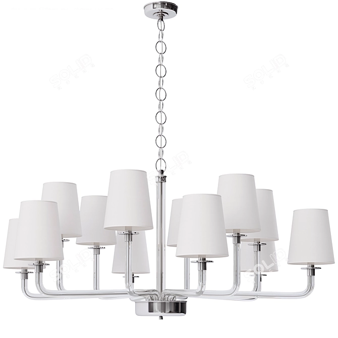 Ralph Lauren Parker Chandelier 3D model image 1
