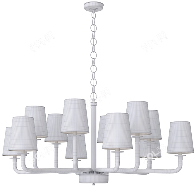 Ralph Lauren Parker Chandelier 3D model image 2