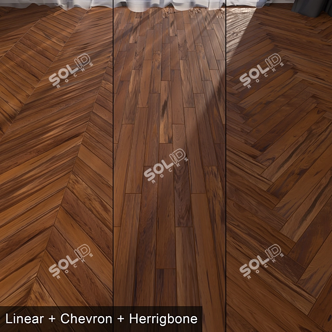 Parquet Tek: Versatile & Stunning Flooring 3D model image 1