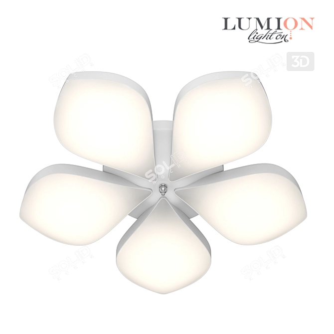 Elegant Acrylic Chandelier - Gabriella 3D model image 1