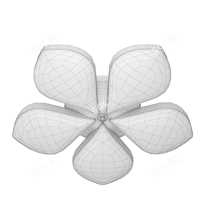 Elegant Acrylic Chandelier - Gabriella 3D model image 2