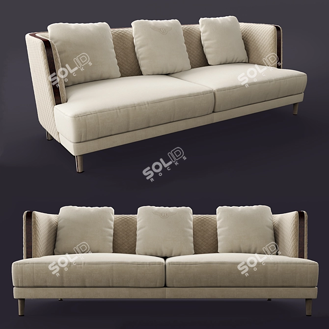 Luxury Bentley Stamford Sofa 3D model image 1