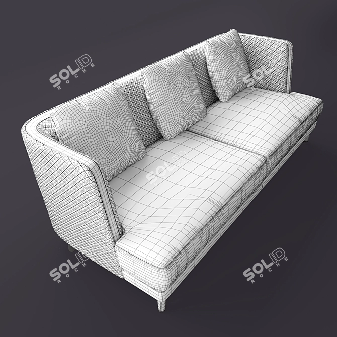 Luxury Bentley Stamford Sofa 3D model image 3