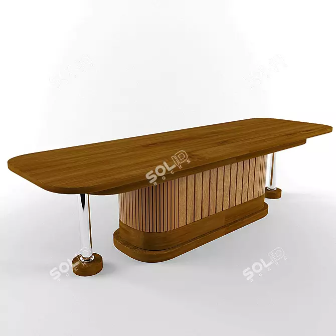 Modern Conference Table 3D model image 1