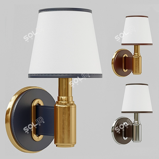 Ralph Lauren Riley Single Sconce - Elegant Lighting Solution 3D model image 1
