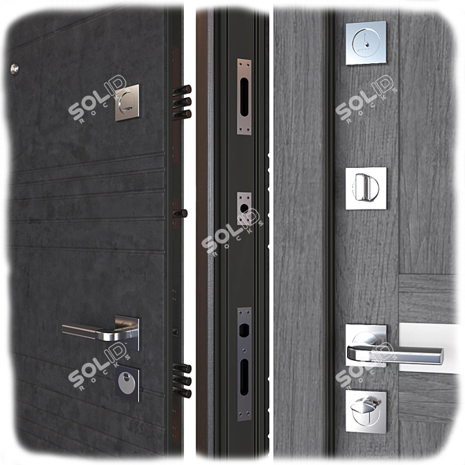 Next Entrance Metal Door | Doors of Belarus 3D model image 2