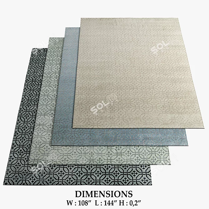 Restoration Hardware Rugs 133: Timeless Elegance 3D model image 1