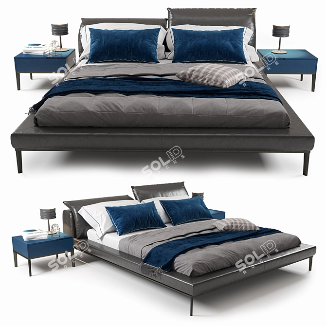 Adjustable Comfort: Vela Bed 3D model image 1