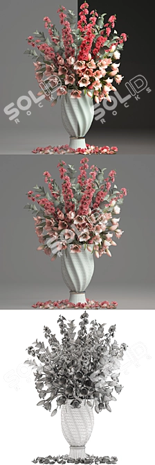 Spring Blossom Bouquet 3D model image 3