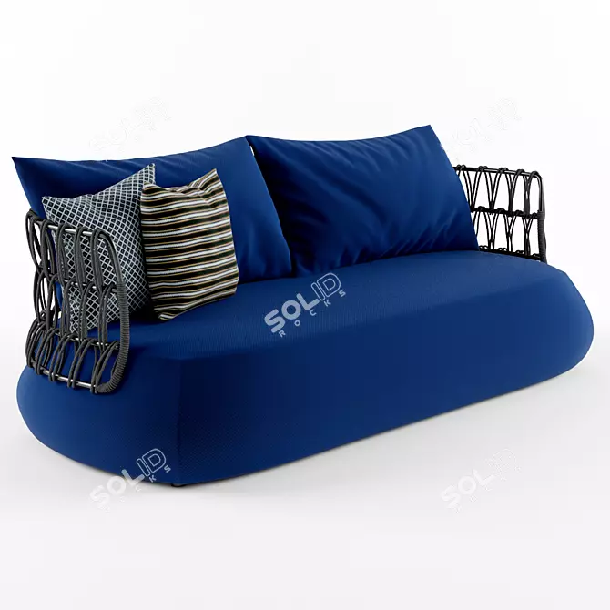 Outdoor Luxury: Fat-Sofa by B&B Italia 3D model image 1