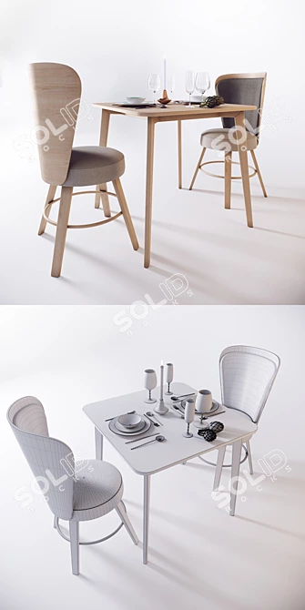 Modern Artichoke Furniture Set 3D model image 2