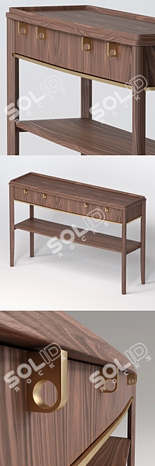 Elegant New Classic Console 3D model image 2