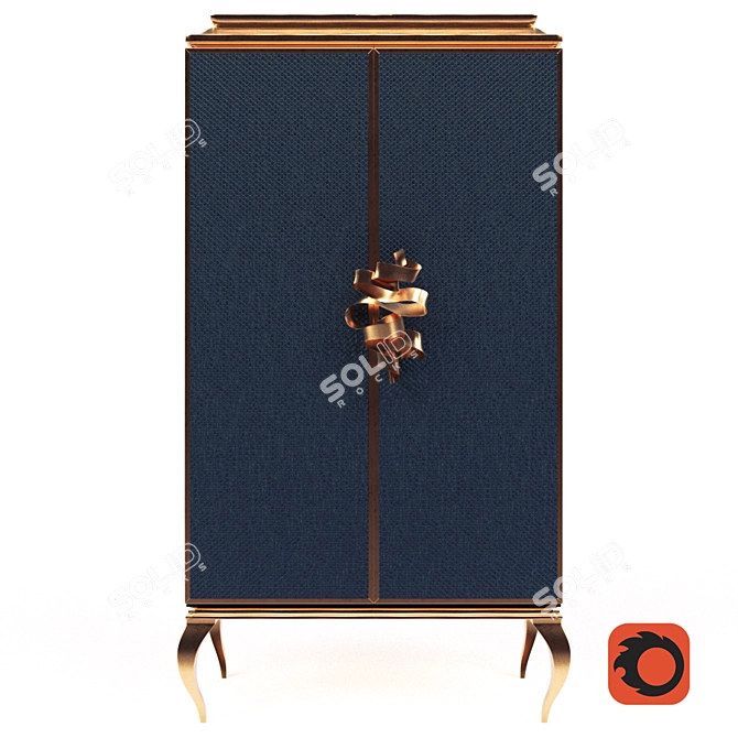 Feathered Elegance Armoire 3D model image 2