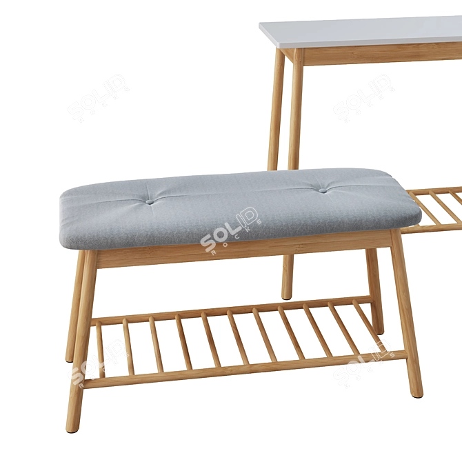 Jysk Vandsted Bench 3D model image 3