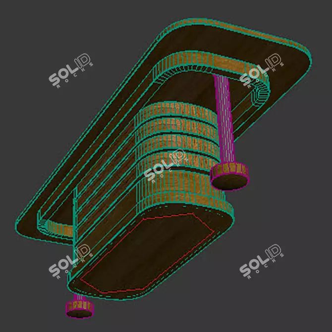 Arbor Meeting Room Table 3D model image 1