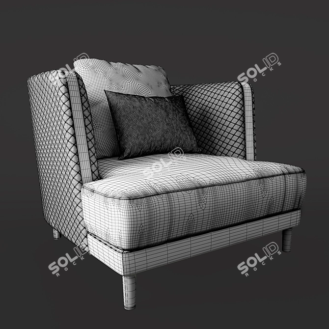 Elevate Your Space with Bentley Stamford Chair 3D model image 3