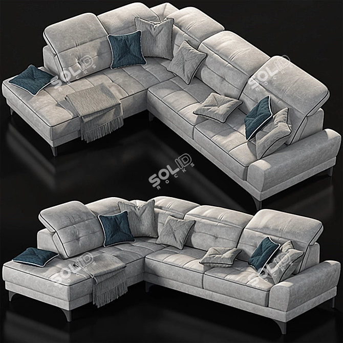 LeComfort Anastasia Sofa: Stylish, Comfortable & Quality 3D model image 1